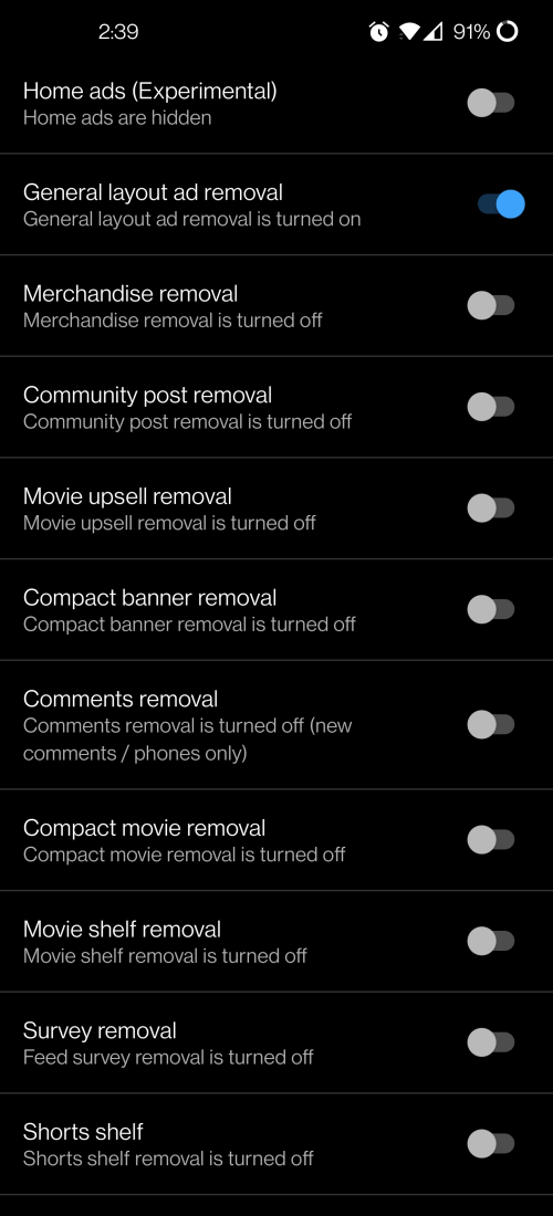 YouTube App screenshot