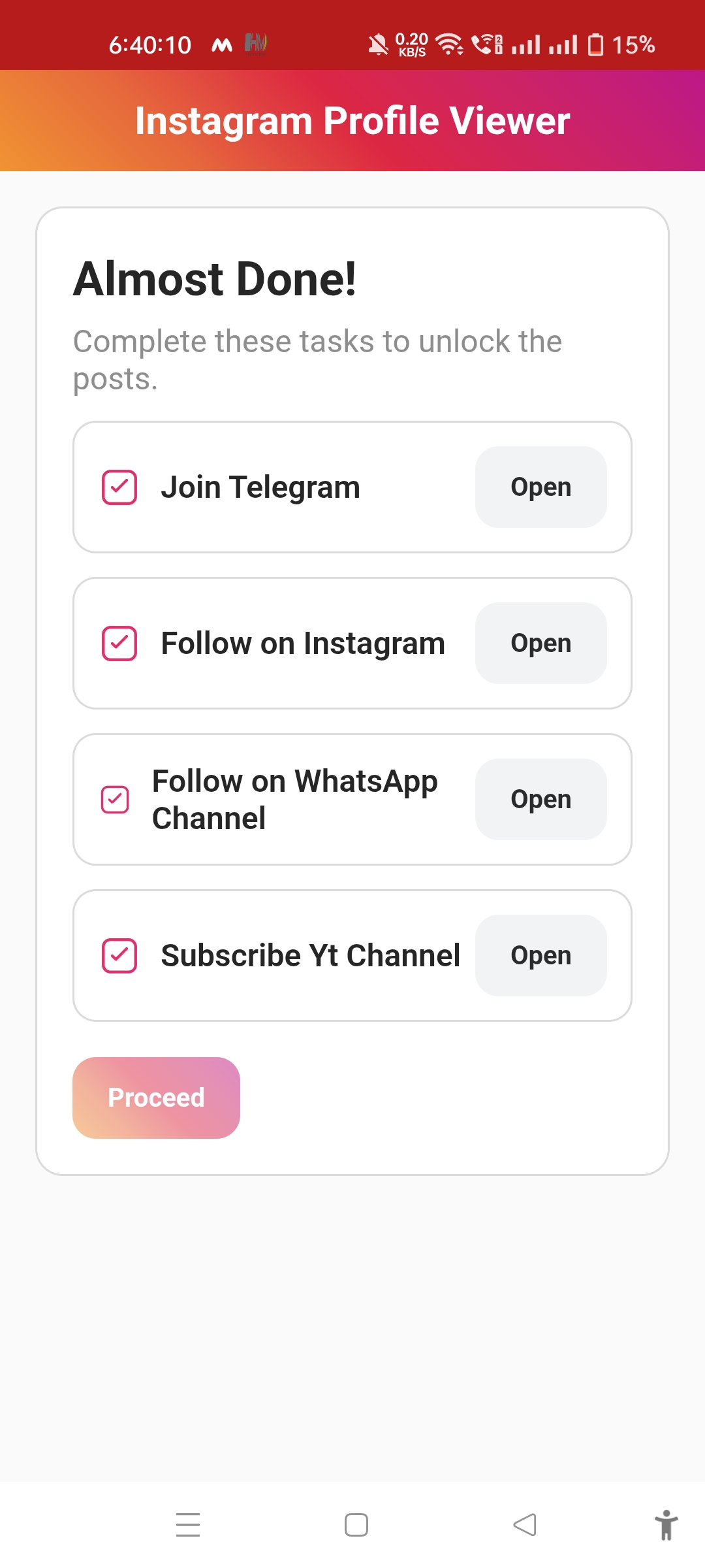 Profile Viewer Safety Guide screenshot