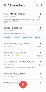 Samsung Voice Recorder Screenshot 1