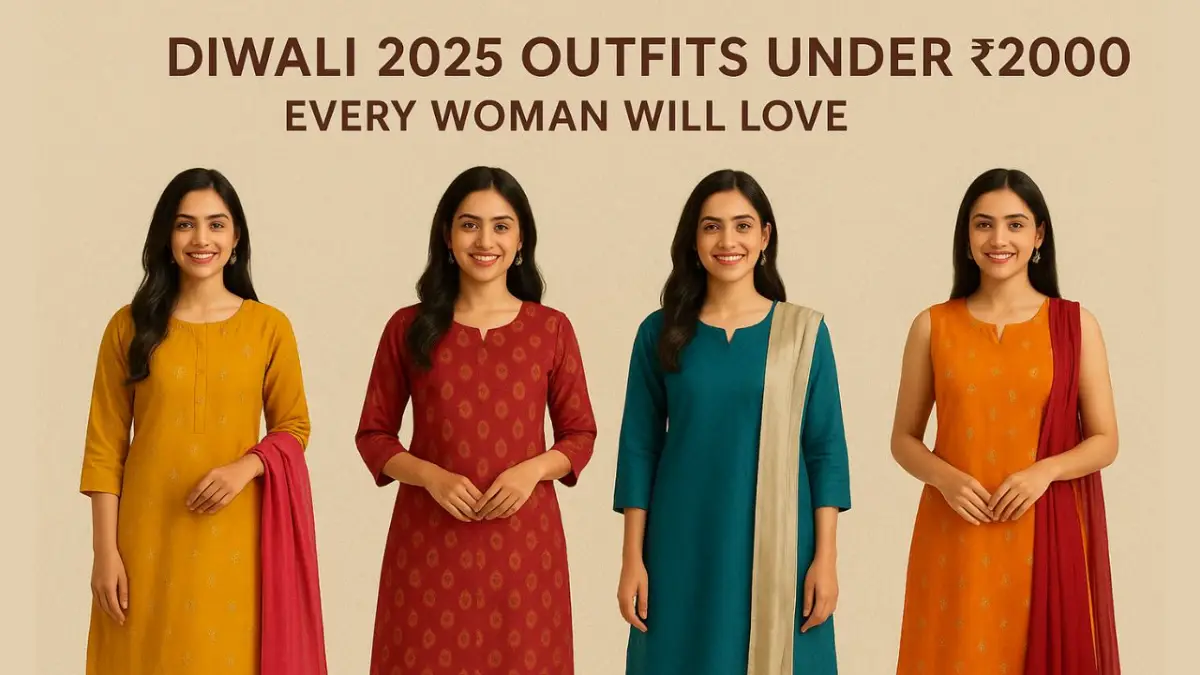 Diwali 2025 Outfits Under ₹2000 For Woman