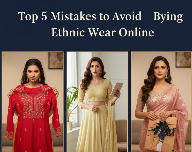 Top 5 Mistakes to Avoid When Buying Ethnic Wear Online